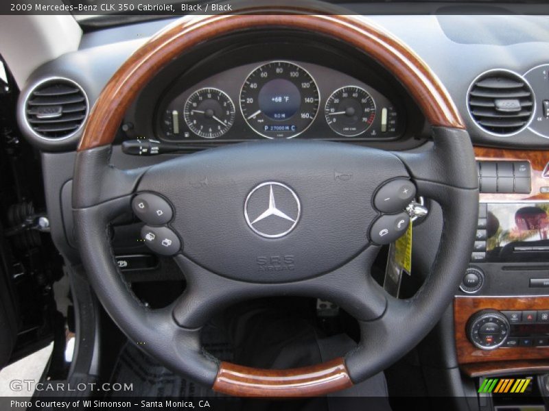 Black / Black 2009 Mercedes-Benz CLK 350 Cabriolet