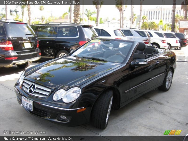 Black / Black 2009 Mercedes-Benz CLK 350 Cabriolet