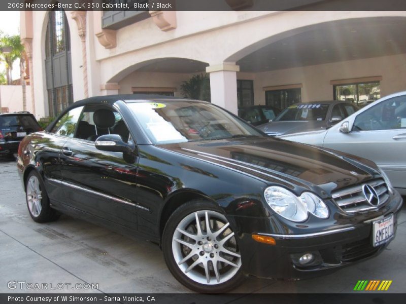Black / Black 2009 Mercedes-Benz CLK 350 Cabriolet