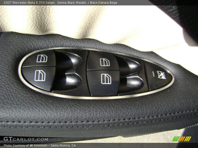 Sienna Black Metallic / Black/Sahara Beige 2007 Mercedes-Benz E 350 Sedan