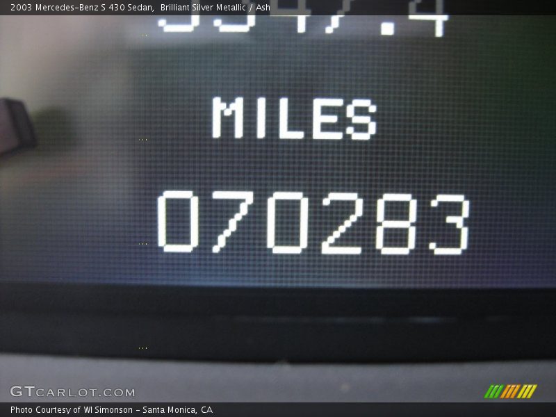 Brilliant Silver Metallic / Ash 2003 Mercedes-Benz S 430 Sedan