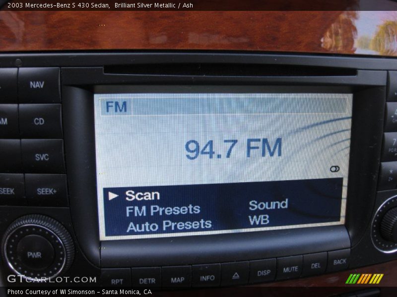 Brilliant Silver Metallic / Ash 2003 Mercedes-Benz S 430 Sedan