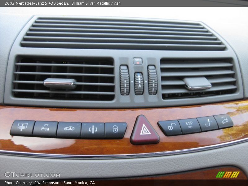 Brilliant Silver Metallic / Ash 2003 Mercedes-Benz S 430 Sedan