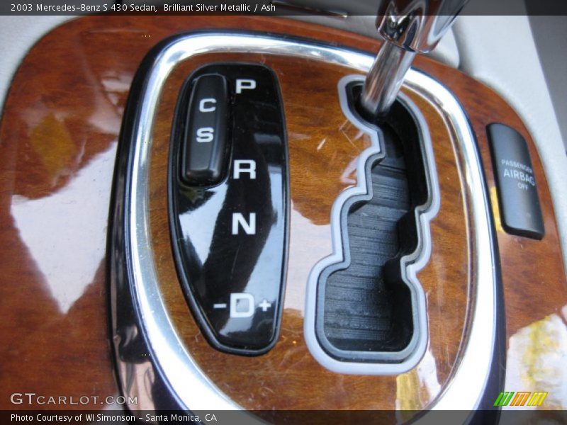 Brilliant Silver Metallic / Ash 2003 Mercedes-Benz S 430 Sedan