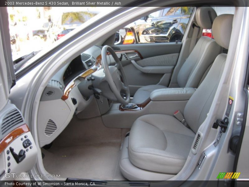 Brilliant Silver Metallic / Ash 2003 Mercedes-Benz S 430 Sedan