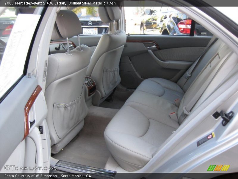 Brilliant Silver Metallic / Ash 2003 Mercedes-Benz S 430 Sedan