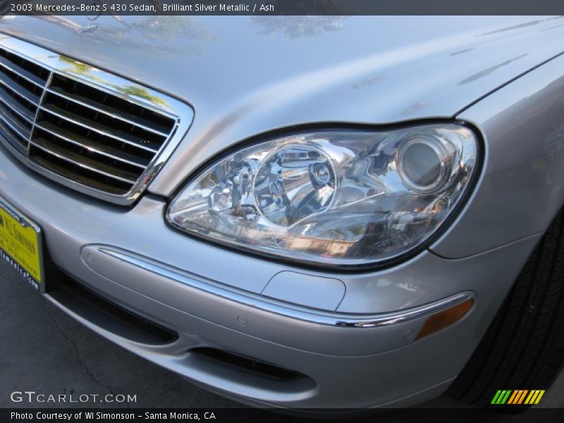 Brilliant Silver Metallic / Ash 2003 Mercedes-Benz S 430 Sedan