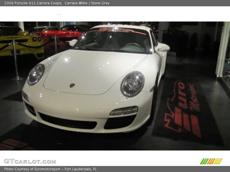 Carrara White / Stone Grey 2009 Porsche 911 Carrera Coupe