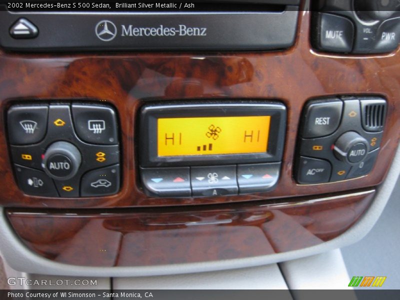 Brilliant Silver Metallic / Ash 2002 Mercedes-Benz S 500 Sedan
