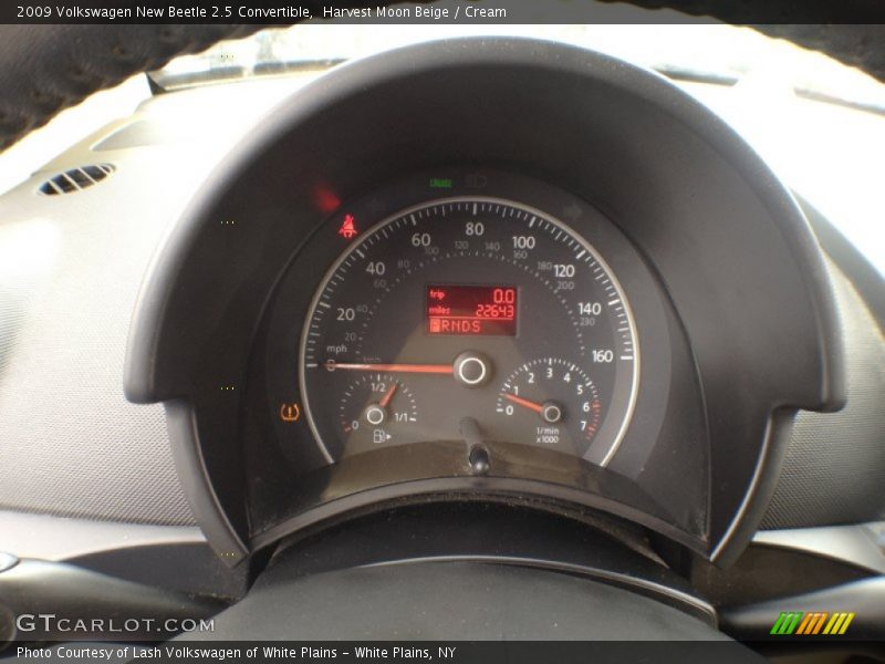  2009 New Beetle 2.5 Convertible 2.5 Convertible Gauges
