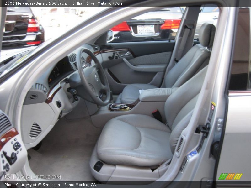 Brilliant Silver Metallic / Ash 2002 Mercedes-Benz S 500 Sedan