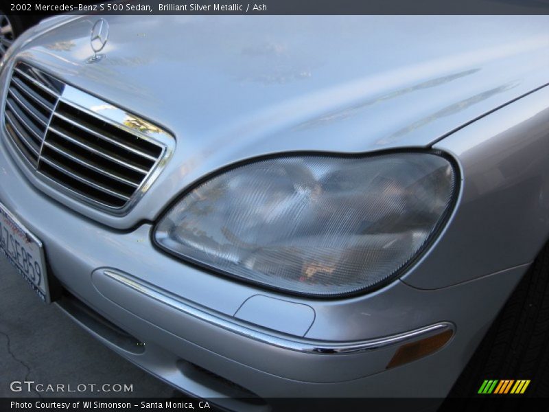 Brilliant Silver Metallic / Ash 2002 Mercedes-Benz S 500 Sedan