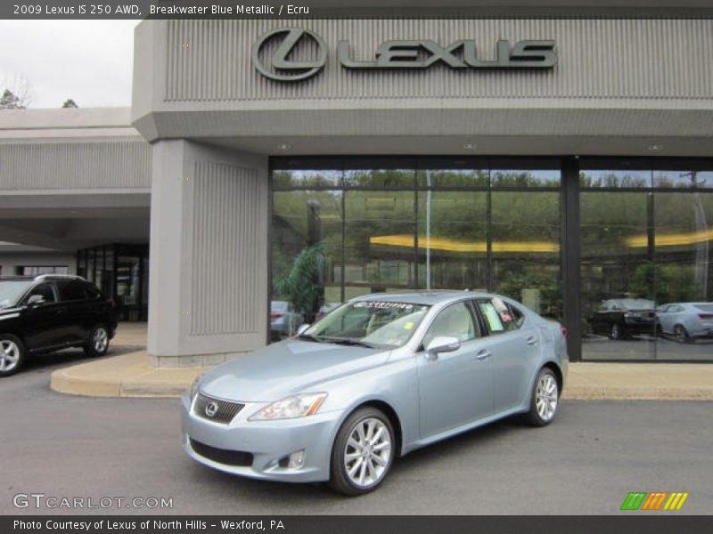 Breakwater Blue Metallic / Ecru 2009 Lexus IS 250 AWD