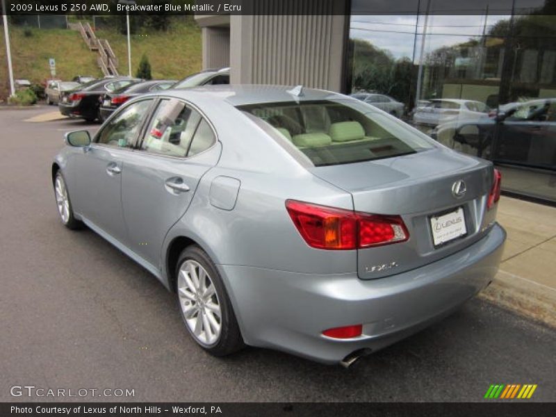 Breakwater Blue Metallic / Ecru 2009 Lexus IS 250 AWD