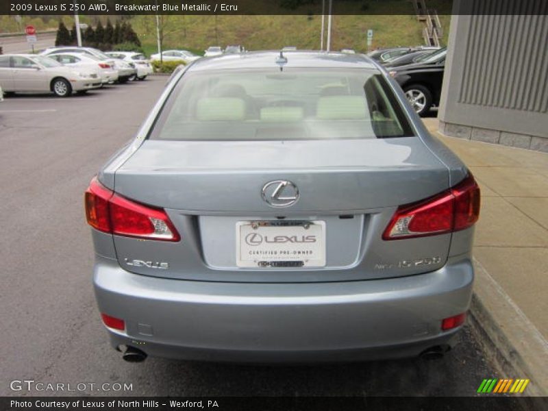 Breakwater Blue Metallic / Ecru 2009 Lexus IS 250 AWD