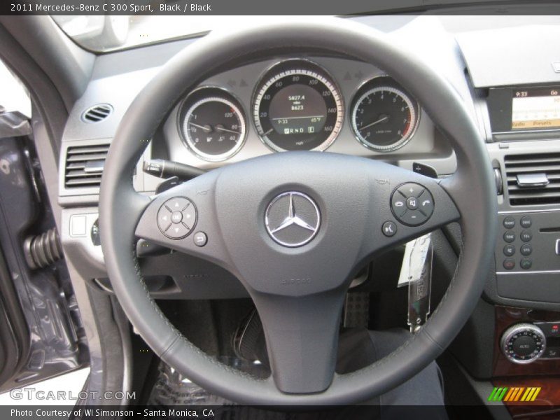 Black / Black 2011 Mercedes-Benz C 300 Sport