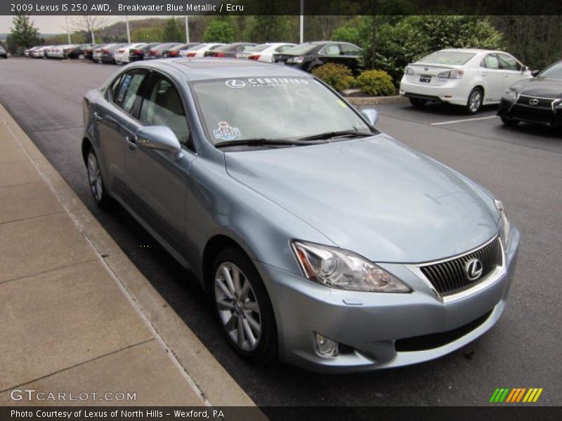 Breakwater Blue Metallic / Ecru 2009 Lexus IS 250 AWD