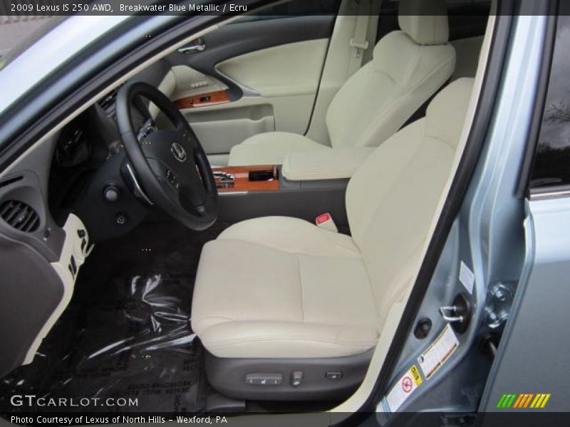 Breakwater Blue Metallic / Ecru 2009 Lexus IS 250 AWD