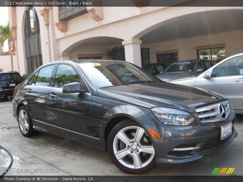 Black / Black 2011 Mercedes-Benz C 300 Sport