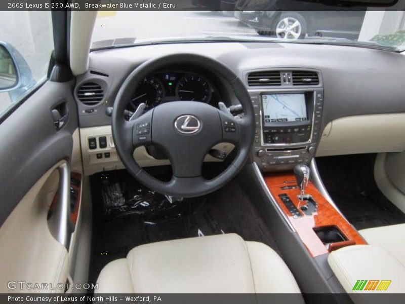Breakwater Blue Metallic / Ecru 2009 Lexus IS 250 AWD