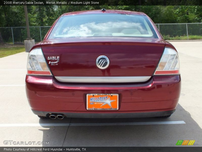 Merlot Metallic / Medium Light Stone 2008 Mercury Sable Sedan