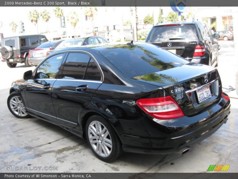 Black / Black 2009 Mercedes-Benz C 300 Sport