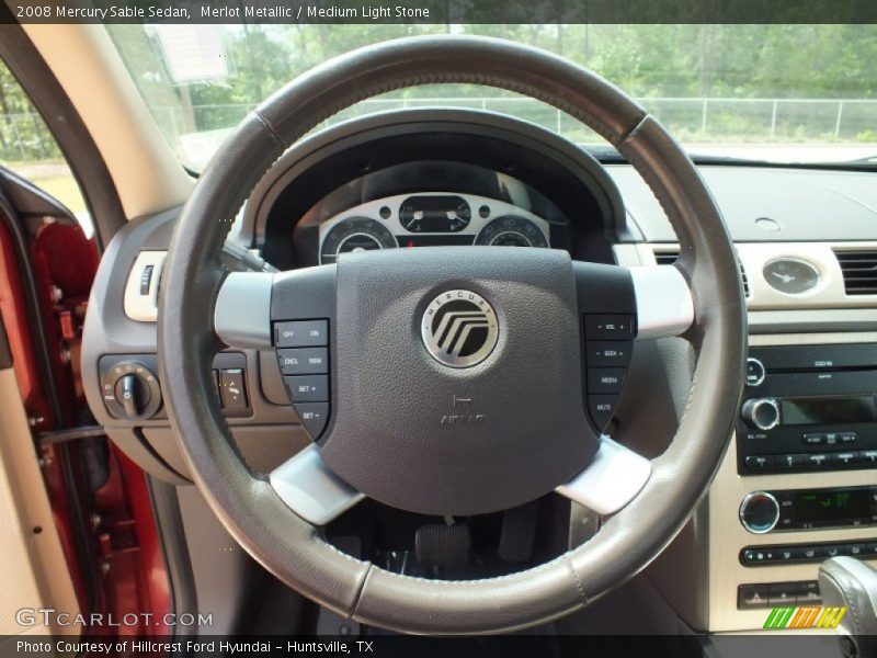 Merlot Metallic / Medium Light Stone 2008 Mercury Sable Sedan