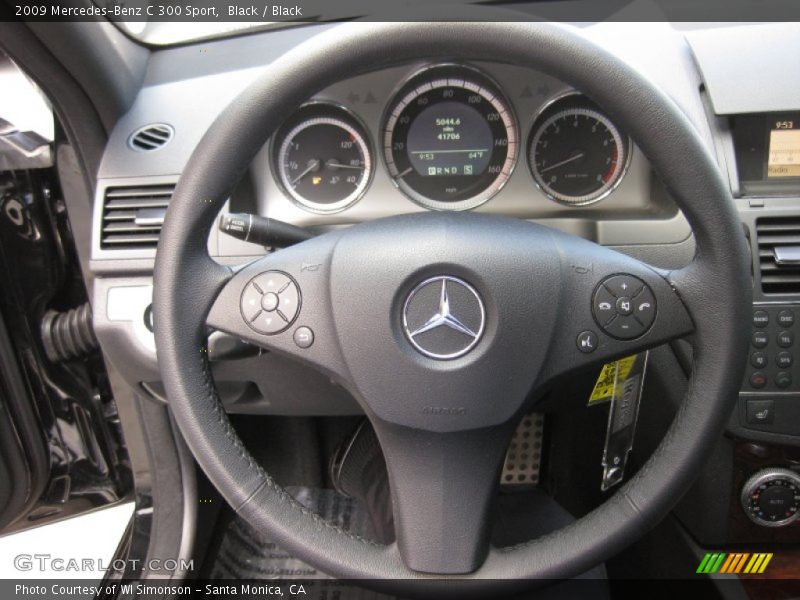 Black / Black 2009 Mercedes-Benz C 300 Sport