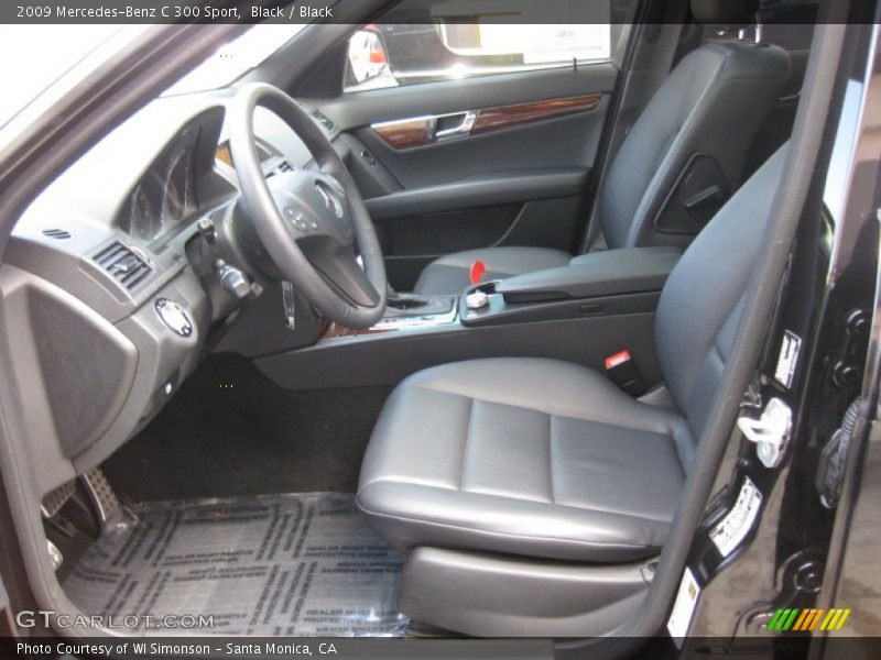Black / Black 2009 Mercedes-Benz C 300 Sport