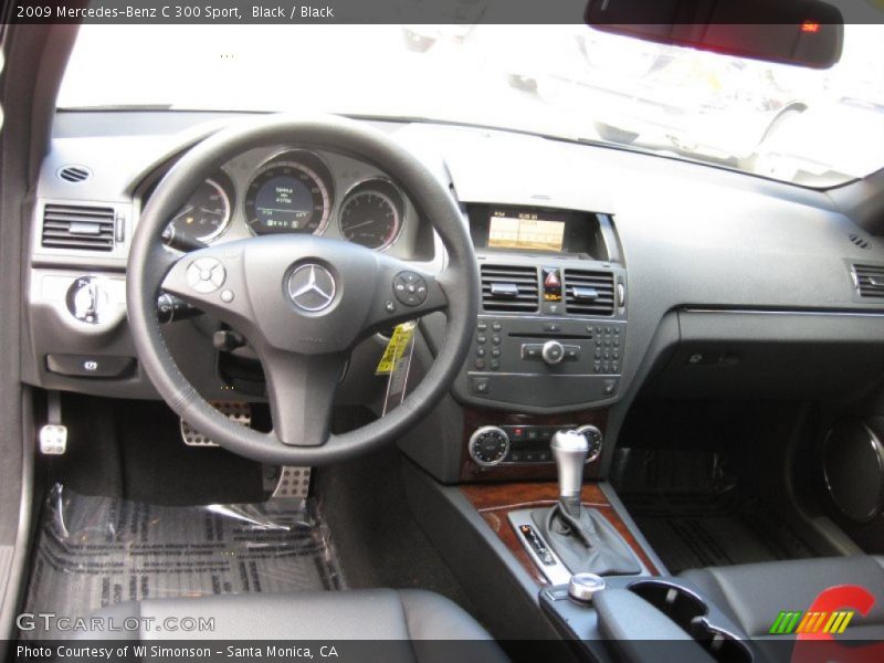 Black / Black 2009 Mercedes-Benz C 300 Sport