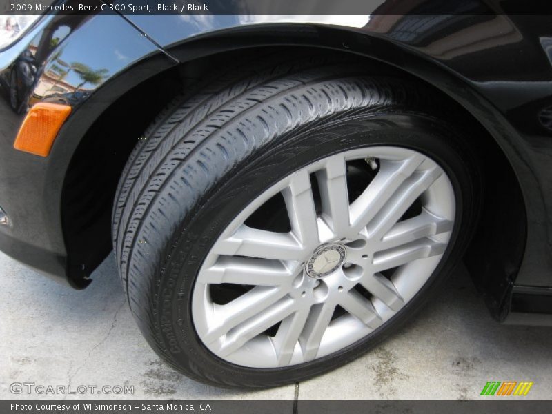 Black / Black 2009 Mercedes-Benz C 300 Sport