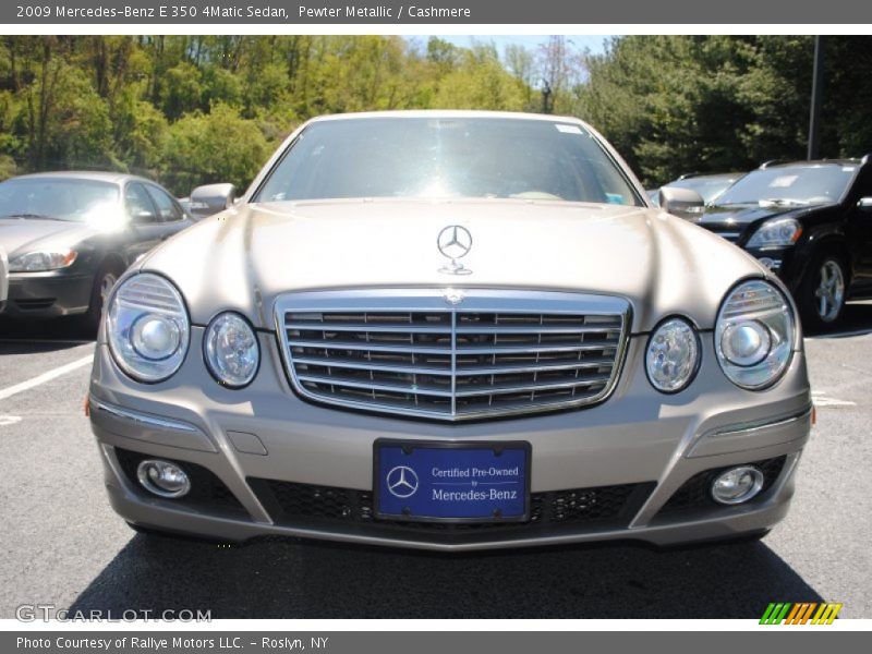 Pewter Metallic / Cashmere 2009 Mercedes-Benz E 350 4Matic Sedan