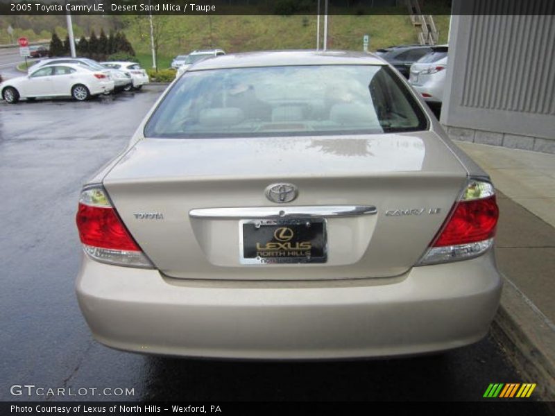 Desert Sand Mica / Taupe 2005 Toyota Camry LE