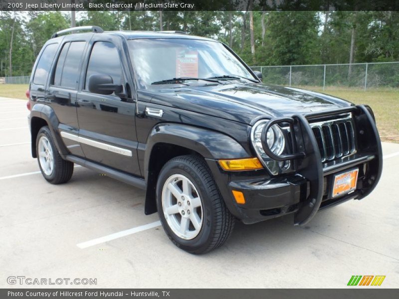 Black Clearcoat / Medium Slate Gray 2005 Jeep Liberty Limited