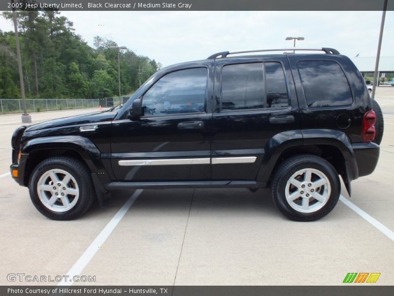 Black Clearcoat / Medium Slate Gray 2005 Jeep Liberty Limited