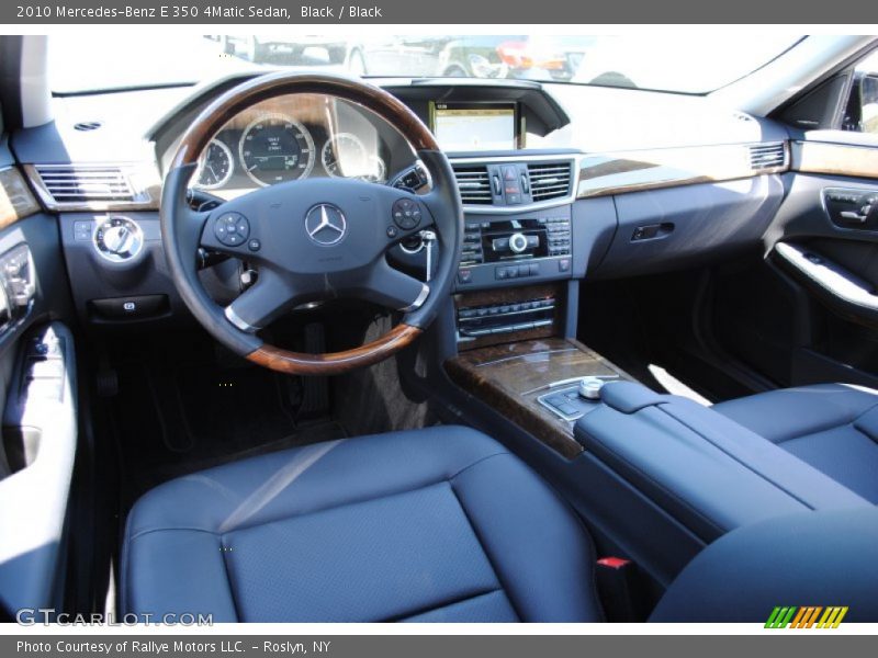 Black / Black 2010 Mercedes-Benz E 350 4Matic Sedan