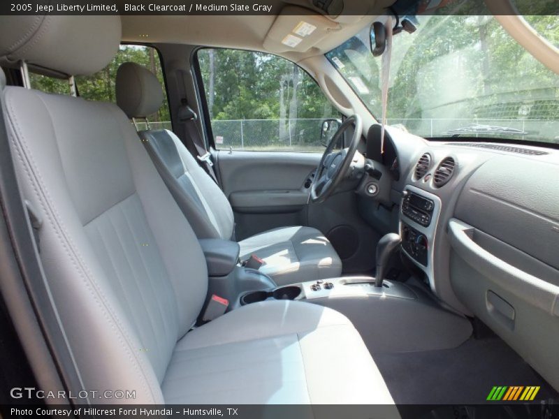 Black Clearcoat / Medium Slate Gray 2005 Jeep Liberty Limited