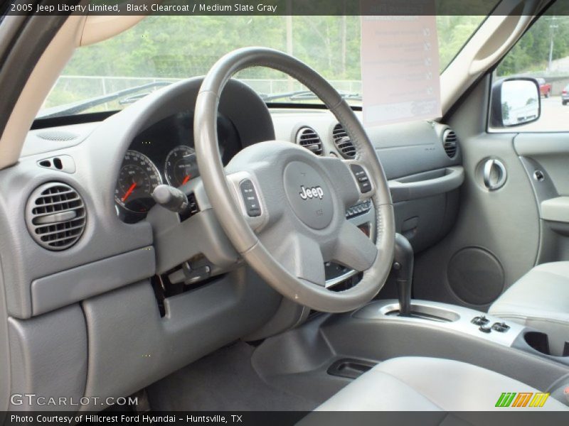 Black Clearcoat / Medium Slate Gray 2005 Jeep Liberty Limited