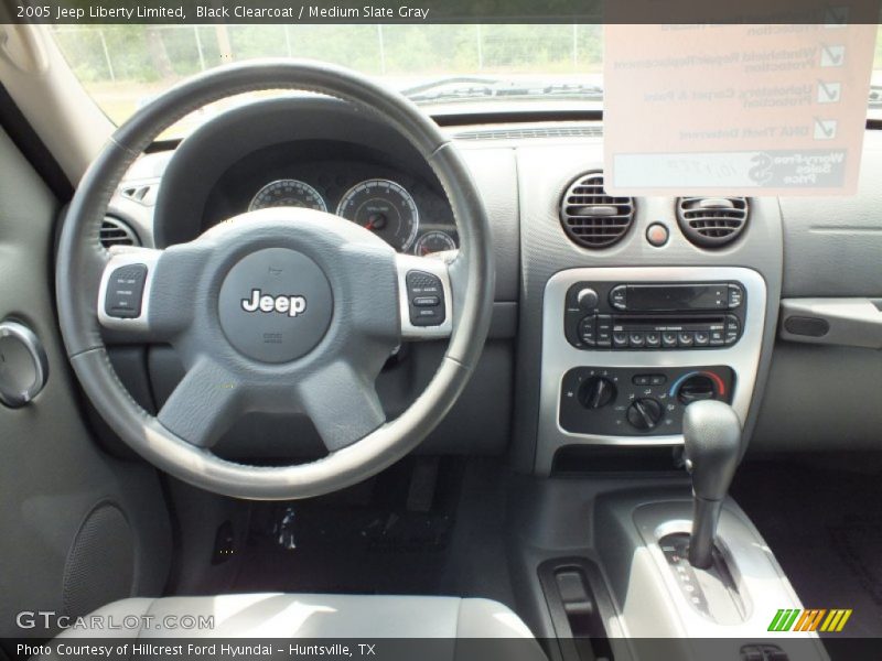 Black Clearcoat / Medium Slate Gray 2005 Jeep Liberty Limited