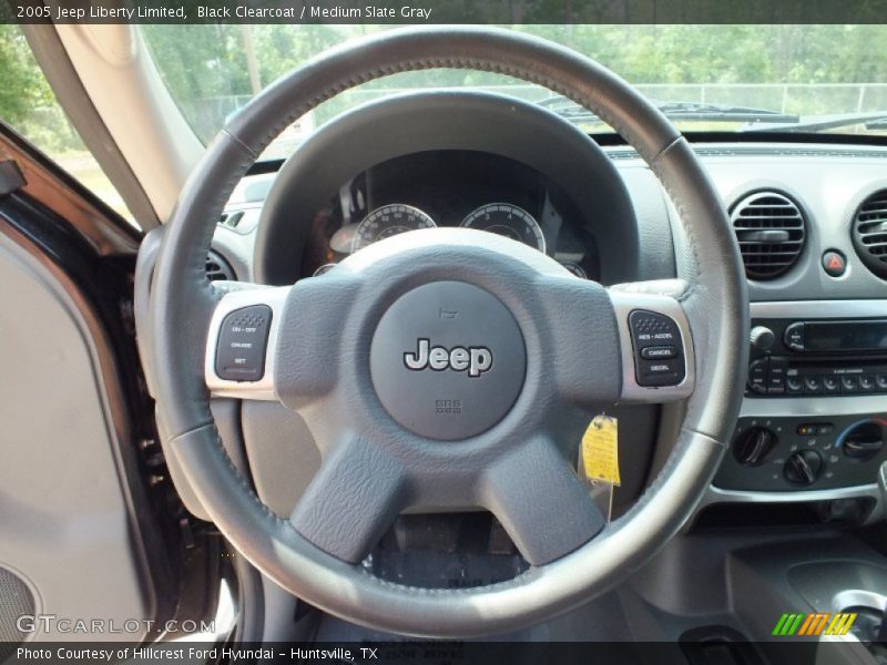 Black Clearcoat / Medium Slate Gray 2005 Jeep Liberty Limited