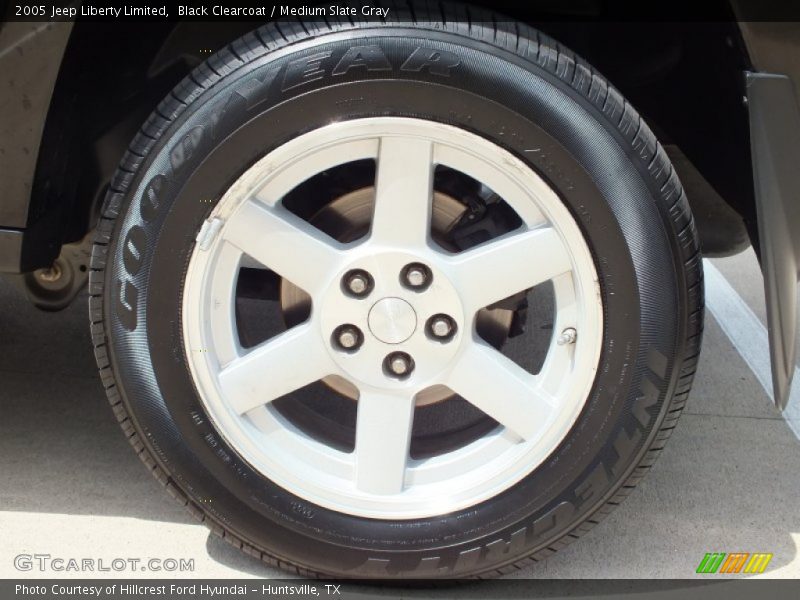 Black Clearcoat / Medium Slate Gray 2005 Jeep Liberty Limited