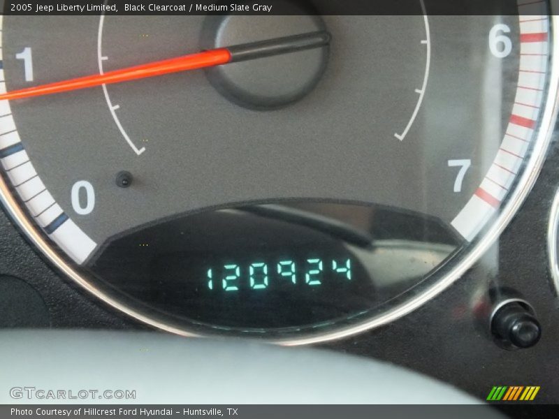 Black Clearcoat / Medium Slate Gray 2005 Jeep Liberty Limited