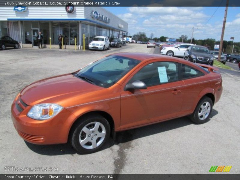 Sunburst Orange Metallic / Gray 2006 Chevrolet Cobalt LS Coupe