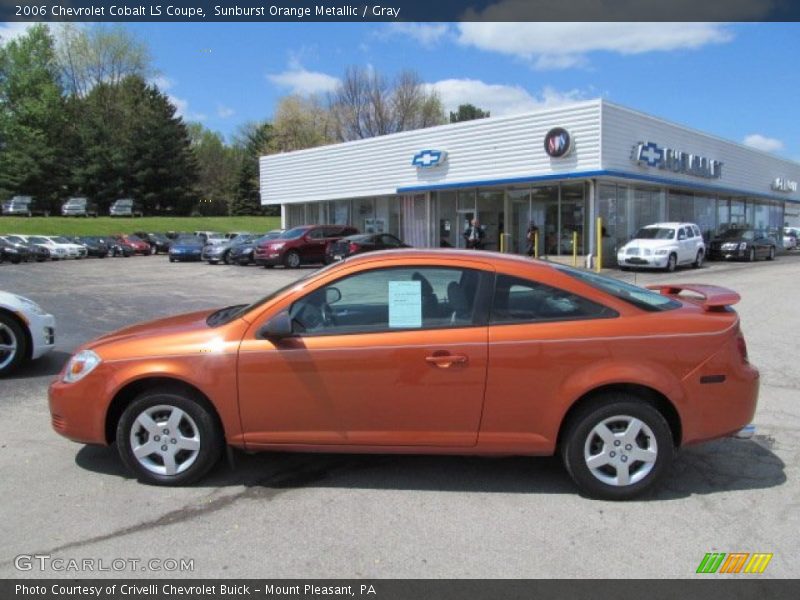 Sunburst Orange Metallic / Gray 2006 Chevrolet Cobalt LS Coupe