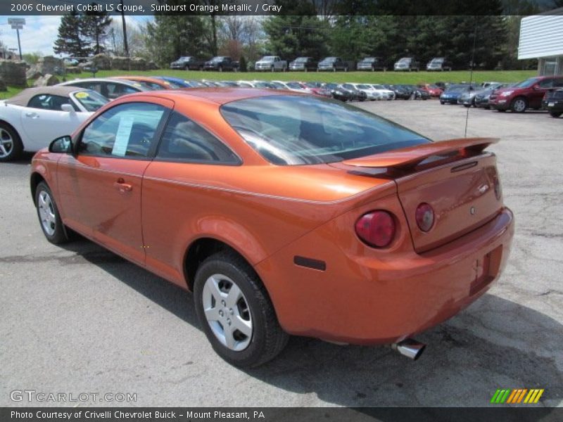 Sunburst Orange Metallic / Gray 2006 Chevrolet Cobalt LS Coupe