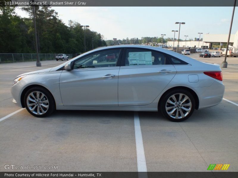 Radiant Silver / Gray 2013 Hyundai Sonata SE