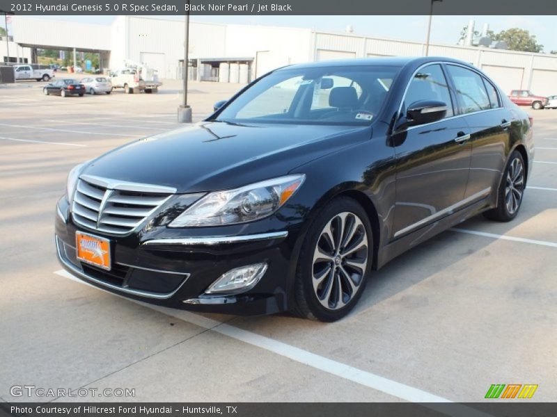 Black Noir Pearl / Jet Black 2012 Hyundai Genesis 5.0 R Spec Sedan