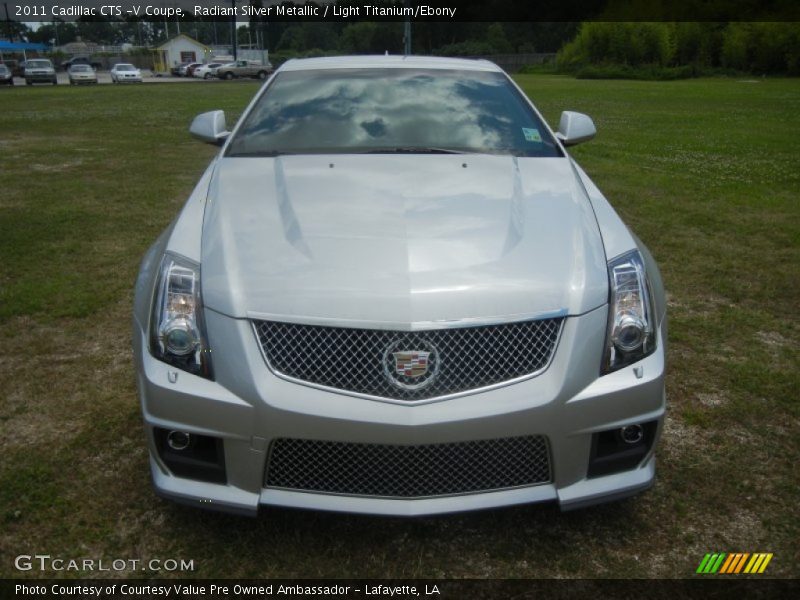 Radiant Silver Metallic / Light Titanium/Ebony 2011 Cadillac CTS -V Coupe
