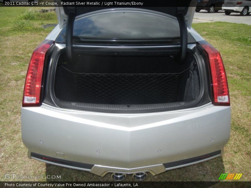 Radiant Silver Metallic / Light Titanium/Ebony 2011 Cadillac CTS -V Coupe