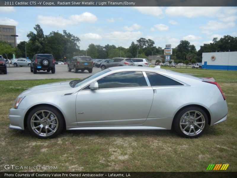 Radiant Silver Metallic / Light Titanium/Ebony 2011 Cadillac CTS -V Coupe